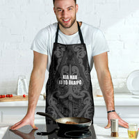 Maori Language Week Apron Kia Mau Ki To Ukaipo Grey Color LT14 - Polynesian Pride
