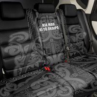 Maori Language Week Back Car Seat Cover Kia Mau Ki To Ukaipo Grey Color LT14 - Polynesian Pride