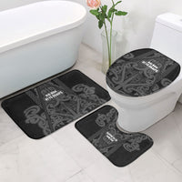 Maori Language Week Bathroom Set Kia Mau Ki To Ukaipo Grey Color LT14 - Polynesian Pride