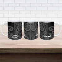 Maori Language Week Personalised Ceramic Mug Kia Mau Ki To Ukaipo Grey Color LT14 - Polynesian Pride