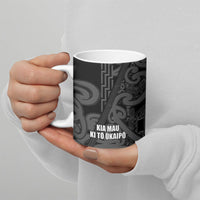 Maori Language Week Personalised Ceramic Mug Kia Mau Ki To Ukaipo Grey Color LT14 - Polynesian Pride