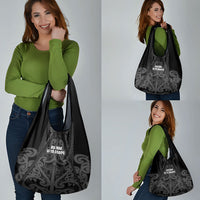 Maori Language Week Grocery Bag Kia Mau Ki To Ukaipo Grey Color LT14 - Polynesian Pride