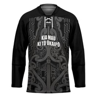 Maori Language Week Personalised Hockey Jersey Kia Mau Ki To Ukaipo Grey Color LT14 Unisex Grey - Polynesian Pride