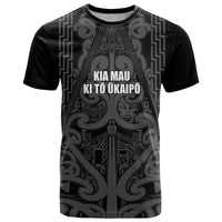 Maori Language Week Personalised T Shirt Kia Mau Ki To Ukaipo Grey Color LT14 Grey - Polynesian Pride
