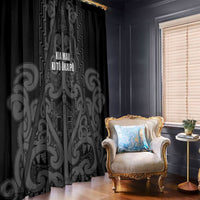 Maori Language Week Window Curtain Kia Mau Ki To Ukaipo Grey Color LT14 - Polynesian Pride