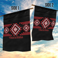 Aotearoa Atua Tumatauenga Garden Flag Maori God Of War Taniko Motifs LT14 - Polynesian Pride