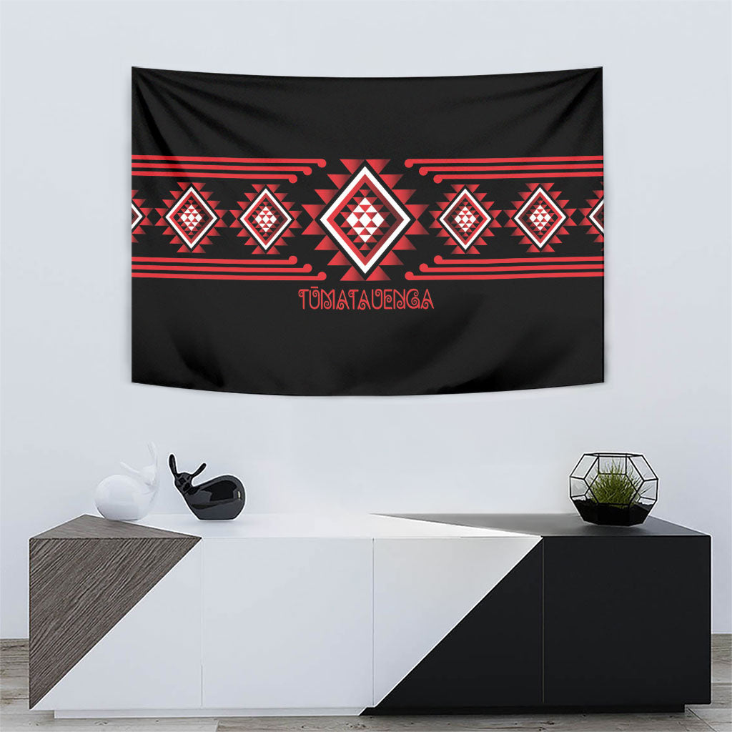 Aotearoa Atua Tumatauenga Tapestry Maori God Of War Taniko Motifs LT14 - Polynesian Pride