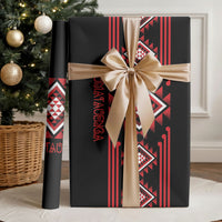 Aotearoa Atua Tumatauenga Wrapping Paper Maori God Of War Taniko Motifs LT14 - Polynesian Pride