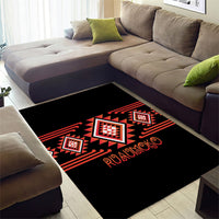 Aotearoa Atua Ruaumoko Area Rug Maori Powerful God Taniko Motifs LT14 - Polynesian Pride