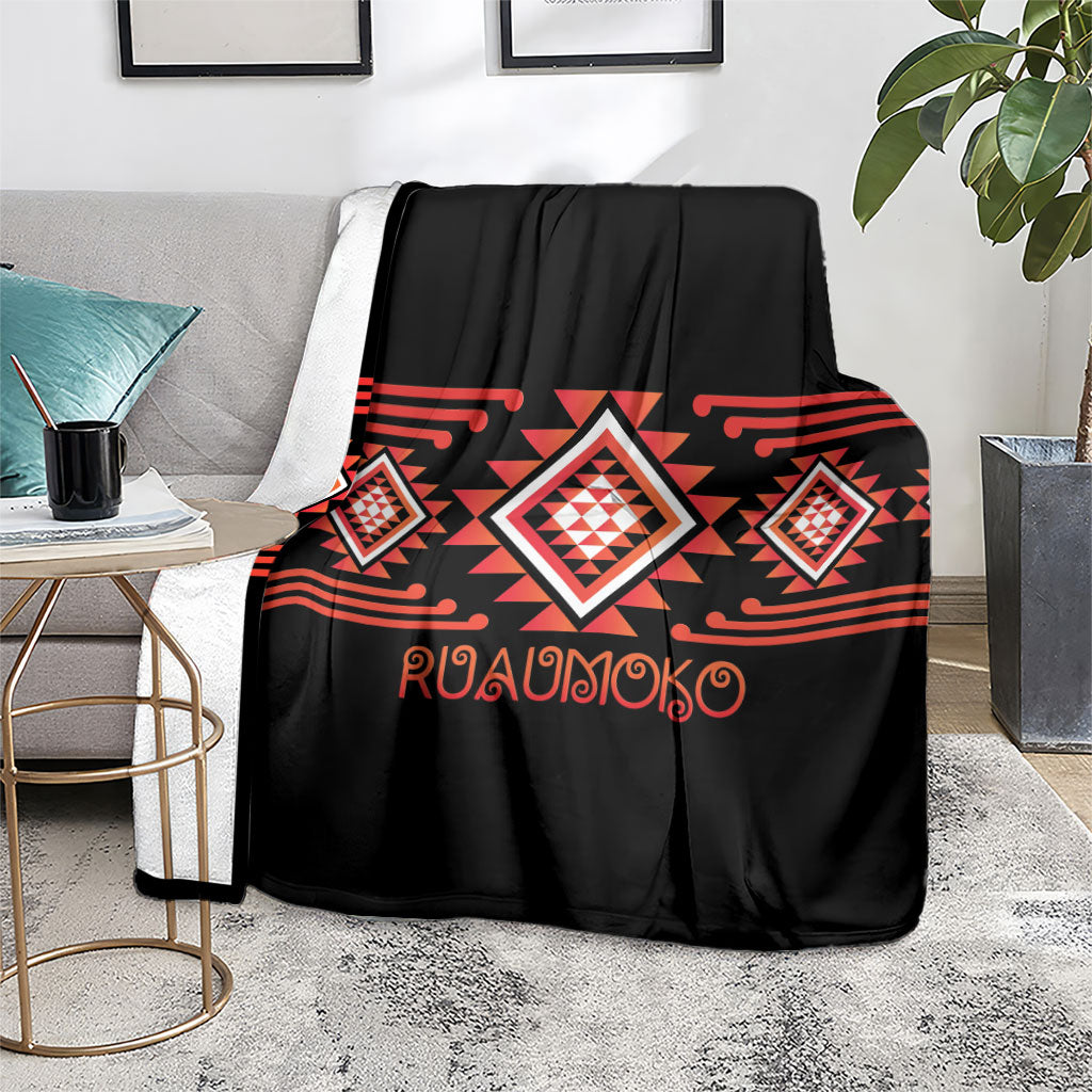 Aotearoa Atua Ruaumoko Blanket Maori Powerful God Taniko Motifs LT14 - Polynesian Pride