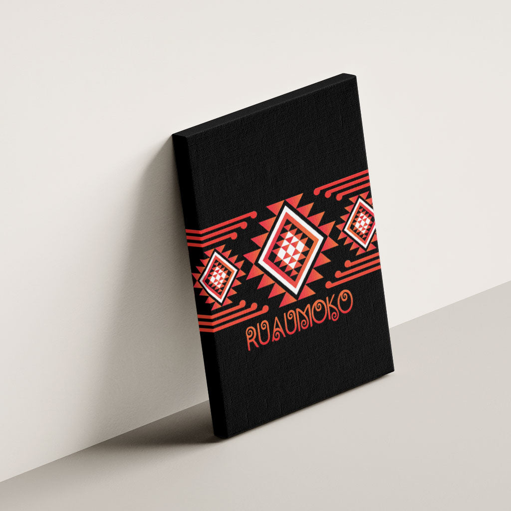Aotearoa Atua Ruaumoko Canvas Wall Art Maori Powerful God Taniko Motifs LT14 - Polynesian Pride