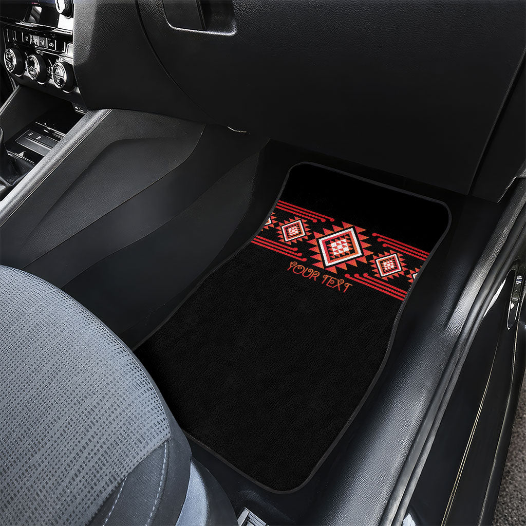 Aotearoa Atua Ruaumoko Personalised Car Mats Maori Powerful God Taniko Motifs LT14 - Polynesian Pride