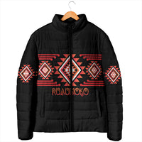Aotearoa Atua Ruaumoko Personalised Padded Jacket Maori Powerful God Taniko Motifs LT14 - Polynesian Pride