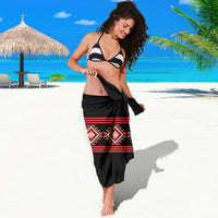 Aotearoa Atua Ruaumoko Sarong Maori Powerful God Taniko Motifs LT14 - Polynesian Pride