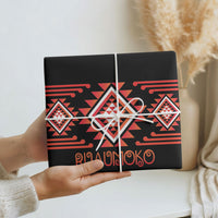 Aotearoa Atua Ruaumoko Wrapping Paper Maori Powerful God Taniko Motifs LT14 - Polynesian Pride