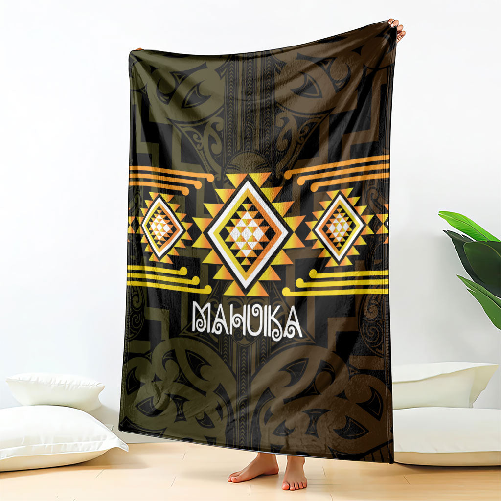 Aotearoa Atua Mahuika Blanket Maori Goddess Of Fire Taniko Motifs LT14 - Polynesian Pride
