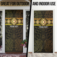 Aotearoa Atua Mahuika Personalised Door Cover Maori Goddess Of Fire Taniko Motifs LT14 - Polynesian Pride