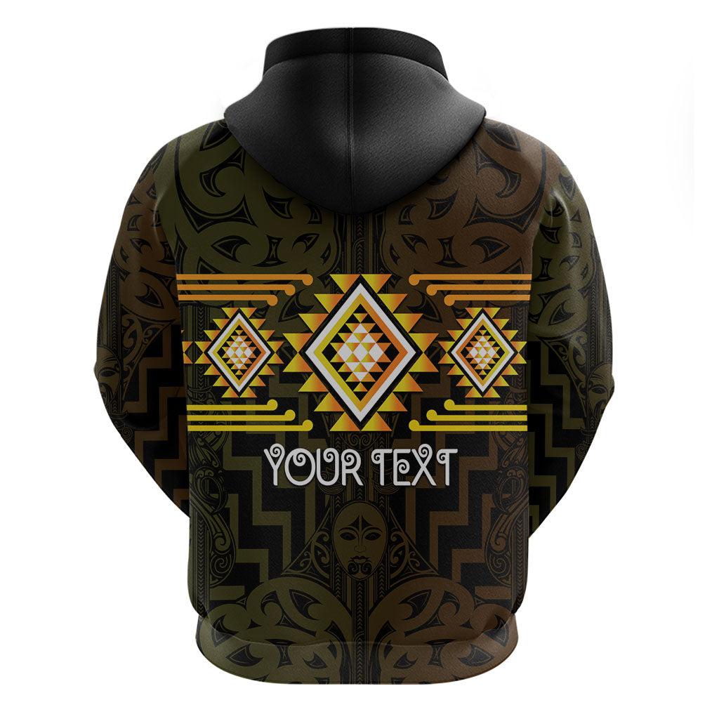 Aotearoa Atua Mahuika Personalised Zip Hoodie Maori Goddess Of Fire Taniko Motifs LT14 - Polynesian Pride