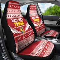 Tonga Rugby Christmas Car Seat Cover Mate Maa Tonga Ngatu Pattern - Polynesian Pride