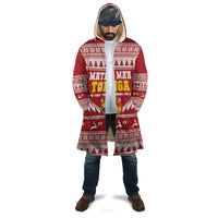 Personalised Tonga Rugby Christmas Cloak Mate Maa Tonga Ngatu Pattern - Polynesian Pride