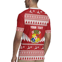 Personalised Tonga Rugby Christmas Rugby Jersey Mate Maa Tonga Ngatu Pattern - Polynesian Pride