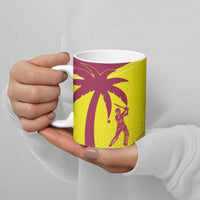New Zealand and West Indies Cricket Custom Ceramic Mug Black Cap Windies Together - Polynesian Pride