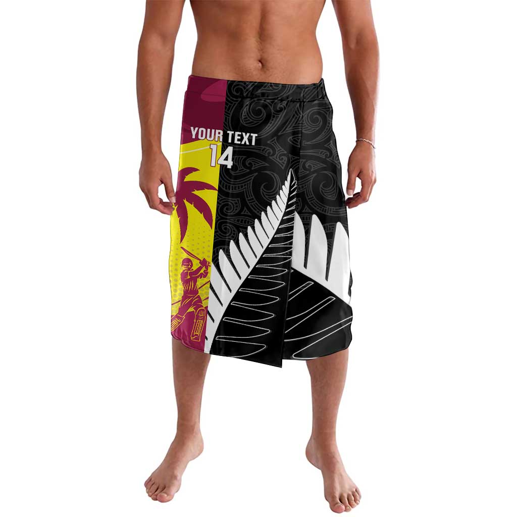 New Zealand and West Indies Cricket Custom Lavalava Black Cap Windies Together - Polynesian Pride