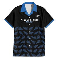 New Zealand Silver Fern Cricket Custom Family Matching Mermaid Dress and Hawaiian Shirt Black Cap T20 Version - Polynesian Pride