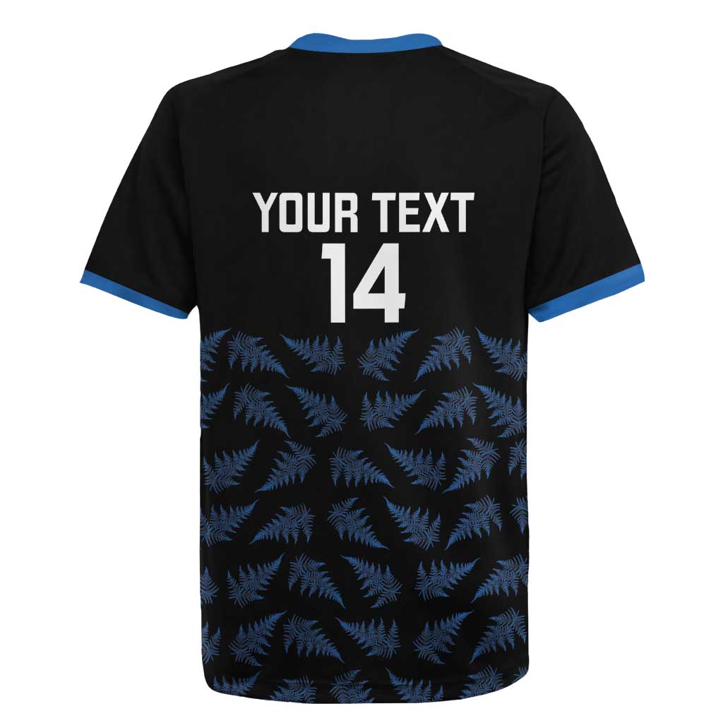 New Zealand Silver Fern Cricket Custom Rugby Jersey Black Cap T20 Version - Polynesian Pride