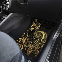 Gold And Black Aotearoa Horse Racing Car Mats NZ Maori Pattern LT14 - Polynesian Pride