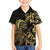 Gold And Black Aoteara Horse Racing Family Matching Puletasi and Hawaiian Shirt NZ Maori Pattern