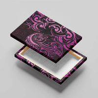 Pink Aotearoa Horse Racing Canvas Wall Art NZ Maori Pattern LT14 - Polynesian Pride
