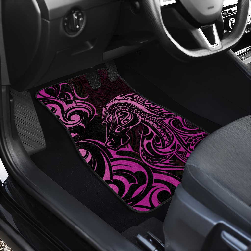 Pink Aotearoa Horse Racing Car Mats NZ Maori Pattern LT14 - Polynesian Pride
