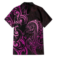 Pink Aotearoa Horse Racing Hawaiian Shirt NZ Maori Pattern LT14 - Polynesian Pride