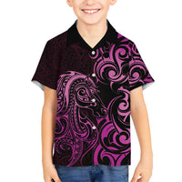 Pink Aotearoa Horse Racing Hawaiian Shirt NZ Maori Pattern LT14 - Polynesian Pride