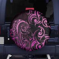 Pink Aotearoa Horse Racing Spare Tire Cover NZ Maori Pattern LT14 - Polynesian Pride