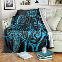 Blue Aotearoa Horse Racing Blanket NZ Maori Pattern LT14 Blue - Polynesian Pride