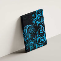 Blue Aotearoa Horse Racing Canvas Wall Art NZ Maori Pattern LT14 - Polynesian Pride