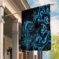 Blue Aotearoa Horse Racing Garden Flag NZ Maori Pattern LT14 House Flag Blue - Polynesian Pride