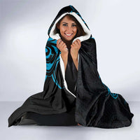 Blue Aotearoa Horse Racing Hooded Blanket NZ Maori Pattern LT14 - Polynesian Pride