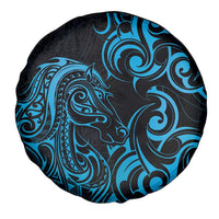 Blue Aotearoa Horse Racing Spare Tire Cover NZ Maori Pattern LT14 - Polynesian Pride