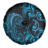 Blue Aotearoa Horse Racing Spare Tire Cover NZ Maori Pattern LT14 - Polynesian Pride