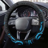Blue Aotearoa Horse Racing Steering Wheel Cover NZ Maori Pattern LT14 - Polynesian Pride