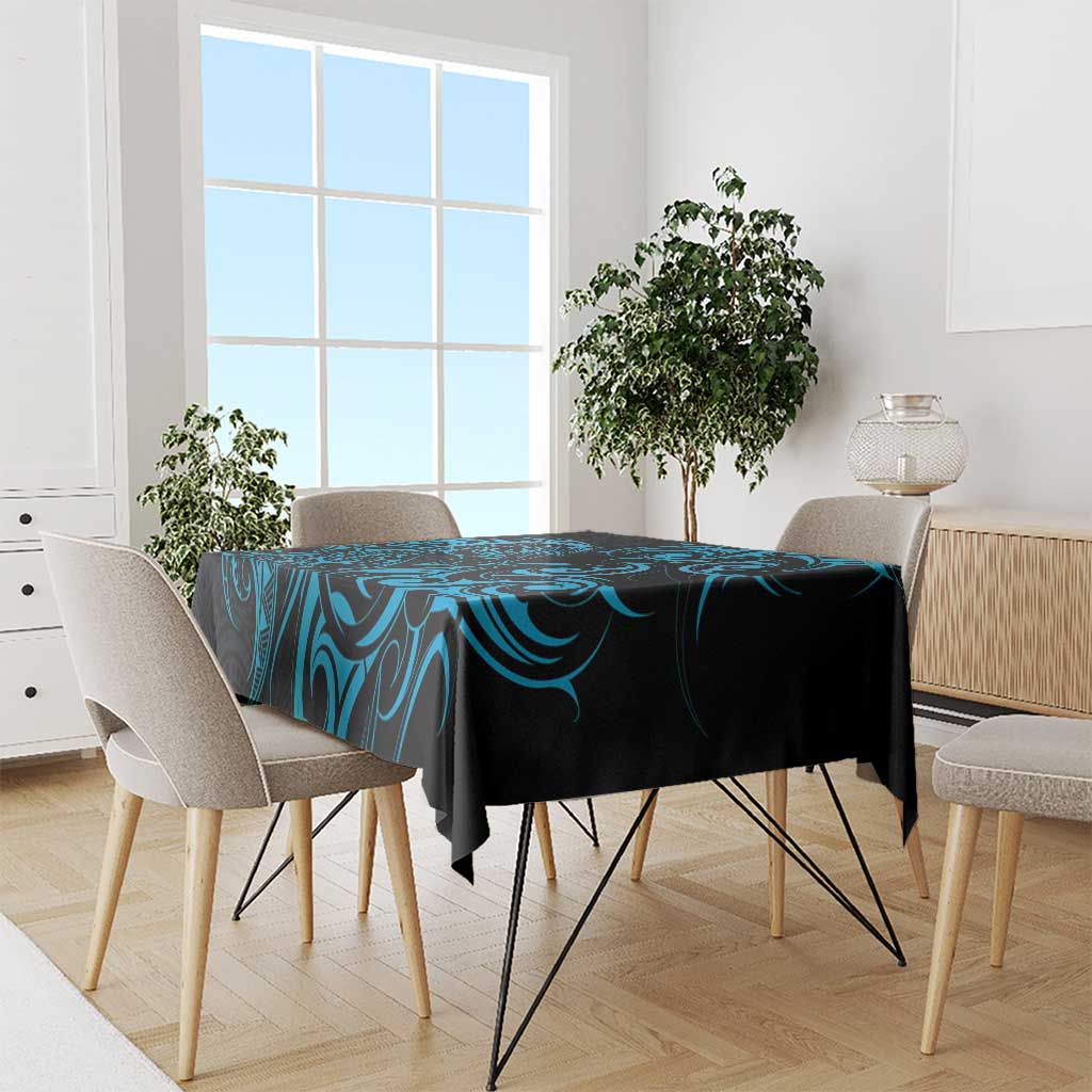 Blue Aotearoa Horse Racing Tablecloth NZ Maori Pattern LT14 - Polynesian Pride
