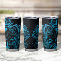 Blue Aotearoa Horse Racing Tumbler Cup NZ Maori Pattern LT14 - Polynesian Pride