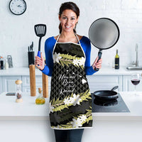 Born And Raised Aloha Hawaii Apron Kanaka Kakau Hawaiian Tiare Pakalana Lei LT14 - Polynesian Pride