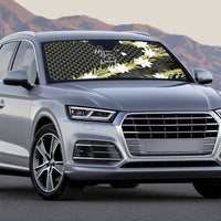 Born And Raised Aloha Hawaii Auto Sun Shade Kanaka Kakau Hawaiian Tiare Pakalana Lei - Polynesian Pride