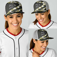 Born And Raised Aloha Hawaii Baseball Net Cap Kanaka Kakau Hawaiian Tiare Pakalana Lei LT14 - Polynesian Pride
