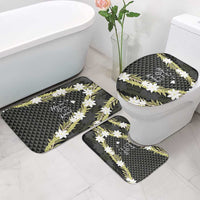 Born And Raised Aloha Hawaii Bathroom Set Kanaka Kakau Hawaiian Tiare Pakalana Lei - Polynesian Pride
