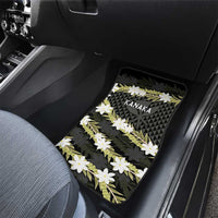 Born And Raised Aloha Hawaii Car Mats Kanaka Kakau Hawaiian Tiare Pakalana Lei - Polynesian Pride